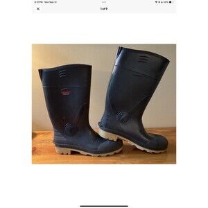 Tingley Rubber Boots Profile 51154 Plain Toe Knee High Gray Mens 13 Womans 15